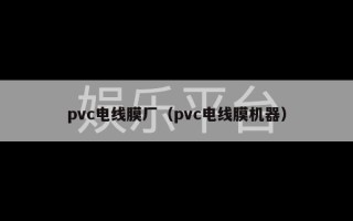 pvc电线膜厂（pvc电线膜机器）