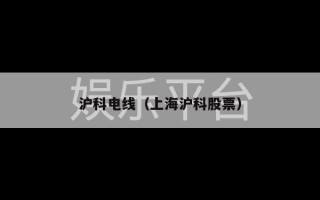沪科电线（上海沪科股票）